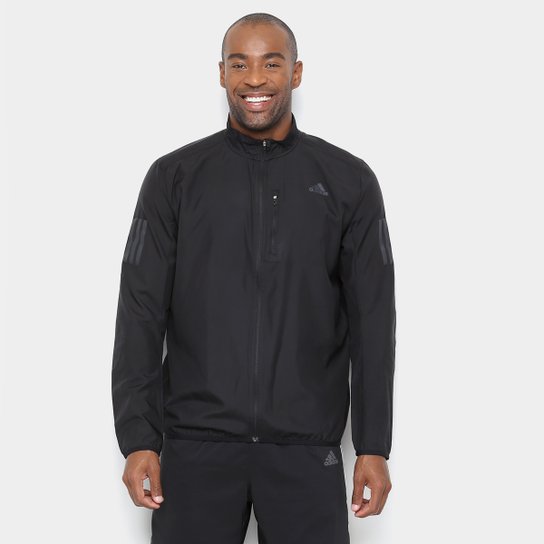 Blusa Adidas Response Manga Longa Masculina - Preto