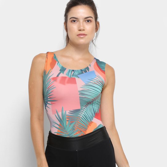 Body Adidas Tropicana Feminino - Mescla