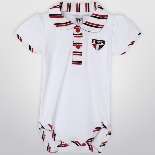 Body São Paulo Infantil Suedine - Branco