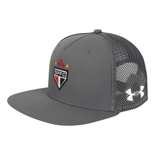 Boné Under Armour São Paulo Aba Reta 17/18 Huddle Trucker - Grafite