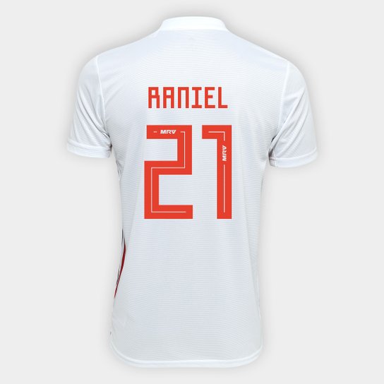 Camisa São Paulo I 19/20 nº 21 - Raniel Torcedor Adidas Masculina - Vermelho+Branco