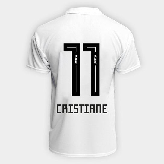 Camisa São Paulo I 2018 n° 11 Cristiane - Torcedor Adidas - Masculina - Branco+Vermelho