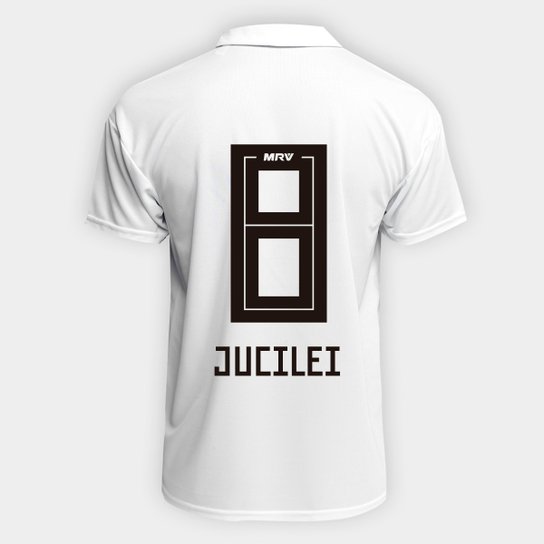 Camisa São Paulo I 2018 n° 8 Jucilei Torcedor Adidas Masculina - Branco+Vermelho