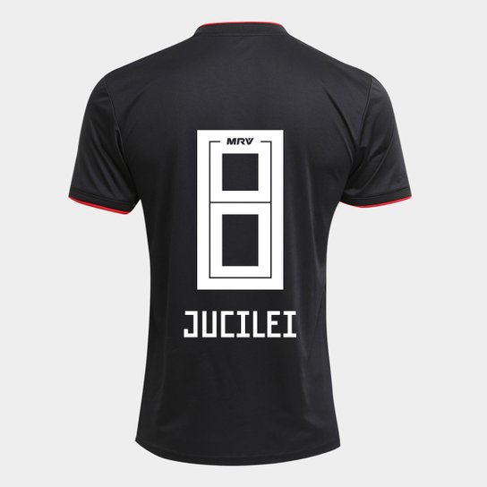 Camisa São Paulo II 2018 n° 8 Jucilei Torcedor Adidas Masculina - Vermelho+Branco