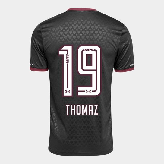 Camisa São Paulo III 17/18 nº 19 - Thomaz Torcedor Under Armour Masculina - Preto