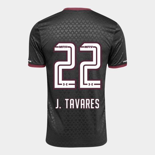 Camisa São Paulo III 17/18 nº 22 - J. Tavares Torcedor Under Armour Masculina - Preto