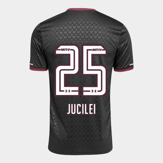 Camisa São Paulo III 17/18 nº 25 - Jucilei Torcedor Under Armour Masculina - Preto