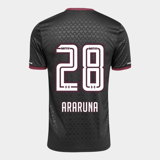 Camisa São Paulo III 17/18 nº 28 - Araruna Torcedor Under Armour Masculina - Preto