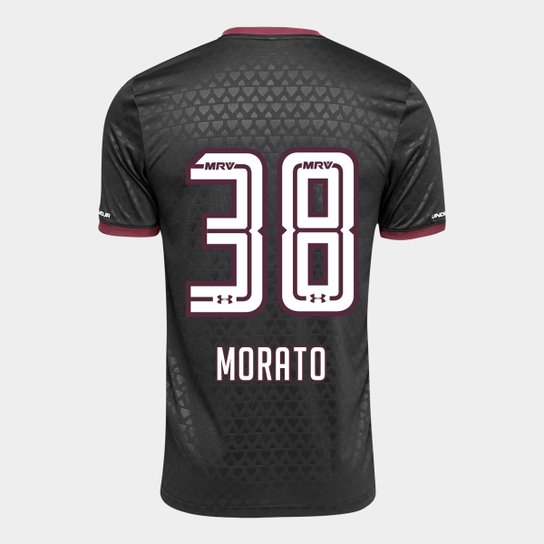 Camisa São Paulo III 17/18 nº 38 - Morato Torcedor Under Armour Masculina - Preto