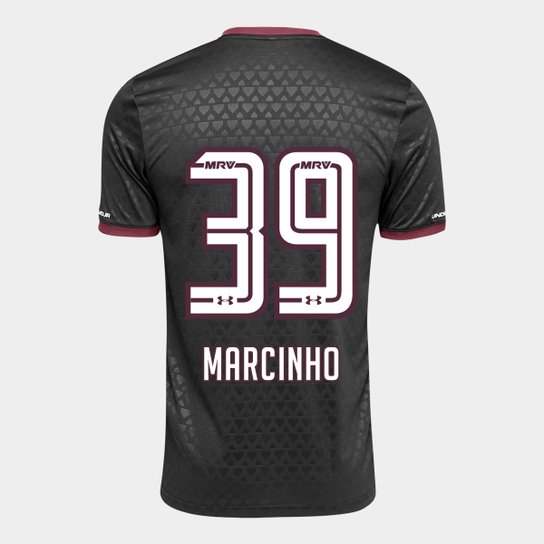Camisa São Paulo III 17/18 nº 39 - Marcinho Torcedor Under Armour Masculina - Preto