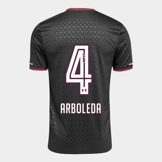 Camisa São Paulo III 17/18 nº 4 - Arboleda Torcedor Under Armour Masculina - Preto