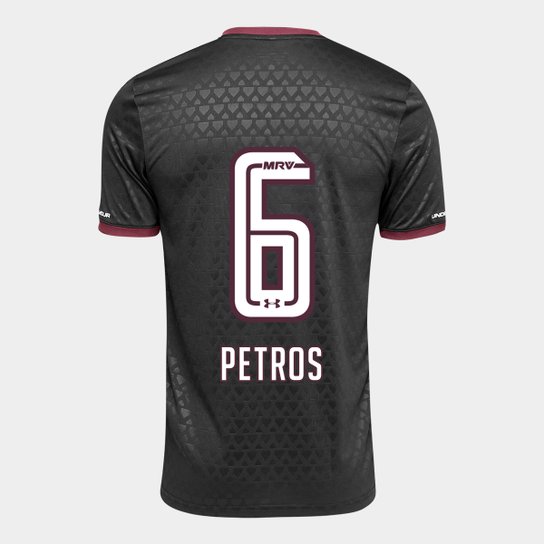 Camisa São Paulo III 17/18 nº 6 - Petros Torcedor Under Armour Masculina - Preto