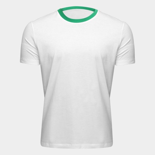 Camiseta Adidas Blank Masculina - Branco+Verde