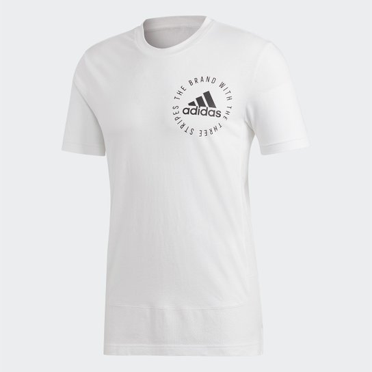 Camiseta Adidas Mesh Logo Masculina - Branco