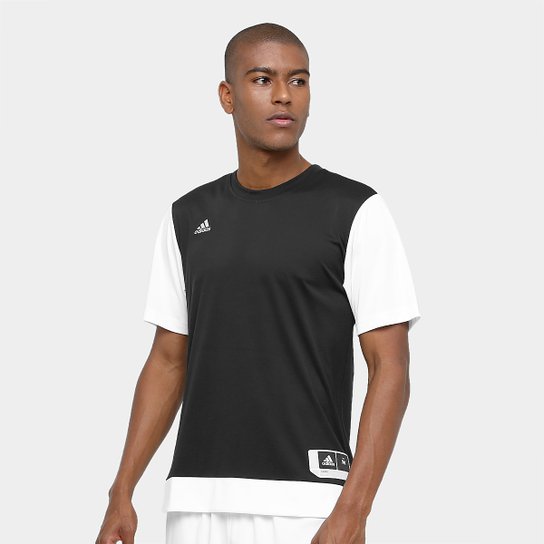 Camiseta Adidas Teamstock Shoot Masculina - Preto