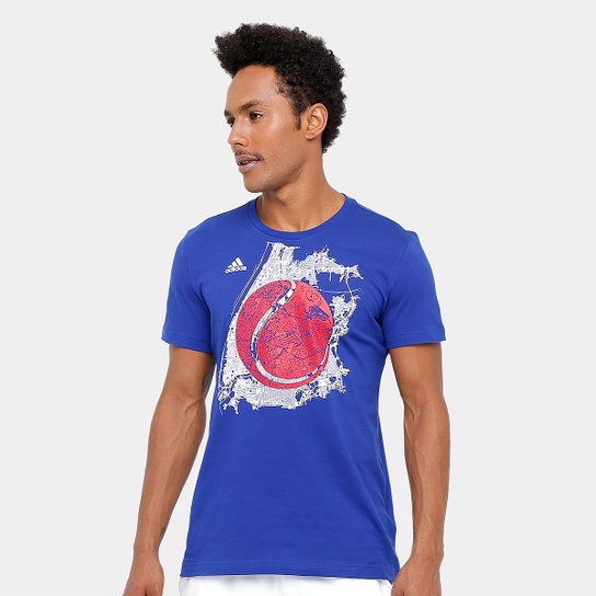 Camiseta Adidas Us Graphic Masculina - Marinho