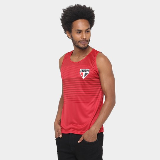 Camiseta Regata São Paulo Live Masculina - Vermelho