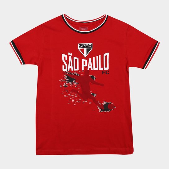 Camiseta São Paulo Juvenil Soccer - Vermelho