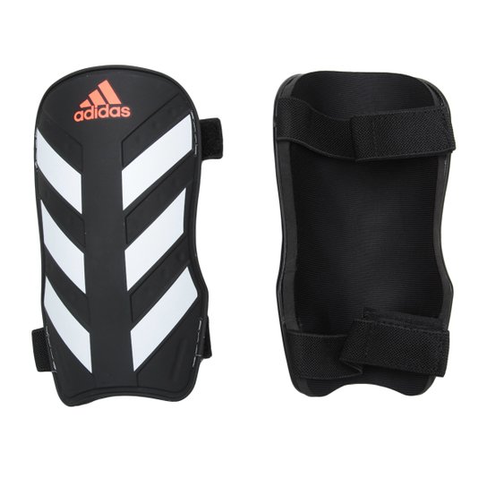 Caneleira Futebol Adidas Everlite - Preto+Vermelho
