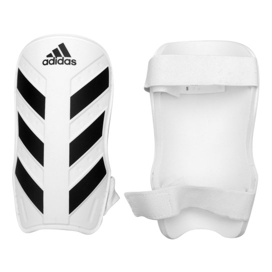 Caneleira Futebol Adidas Everlite - Branco+Preto
