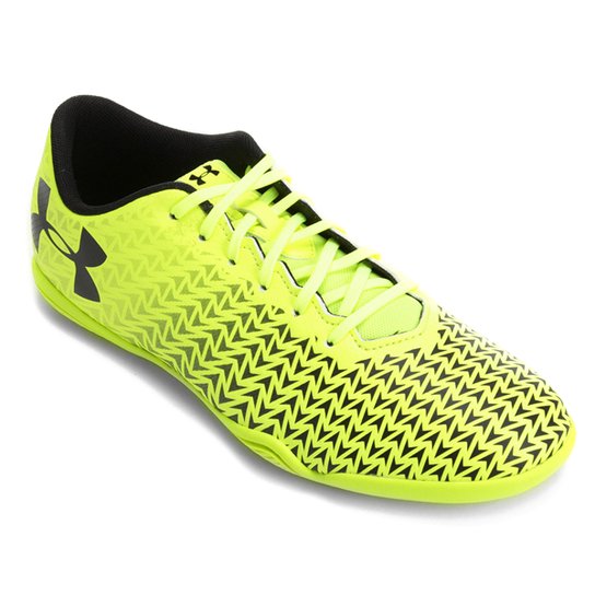 Chuteira Futsal Under Armour CF Force 3.0 IN Masculina - Amarelo+Preto