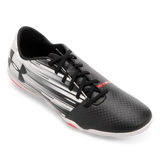 Chuteira Futsal Under Armour Spotlight IN Masculina - Preto+Branco