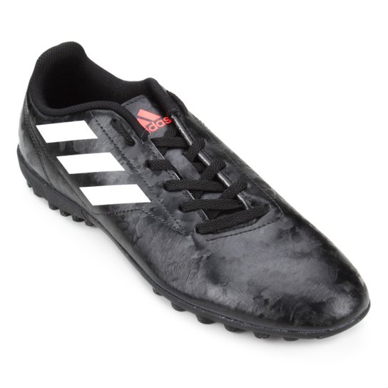 Chuteira Society Adidas Conquisto II TF - Preto+Vermelho