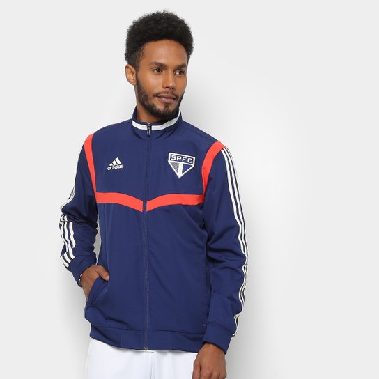 Jaqueta São Paulo Adidas Treino 2019 Masculina - Azul
