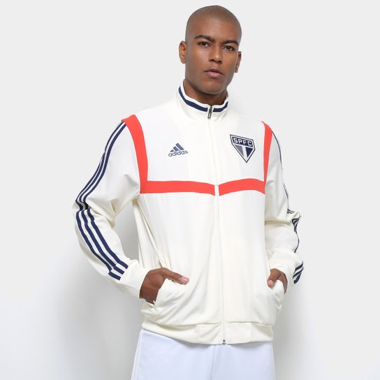 Jaqueta São Paulo Adidas Treino 2019 Masculina - Branco