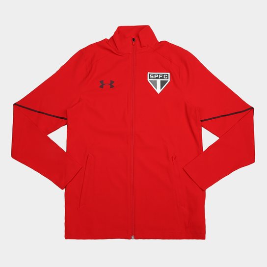 Jaqueta São Paulo Under Armour 17/18 Treino Masculina - Vermelho