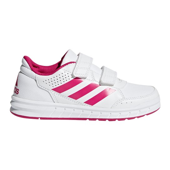 Tênis Infantil Adidas Altasport Cf K Velcro - Branco+Pink