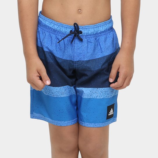 Bermuda Adidas Yb Aop - Azul+Marinho