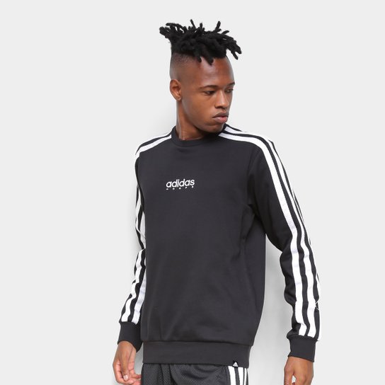 Blusa Adidas Legends Crew Masculina - Preto
