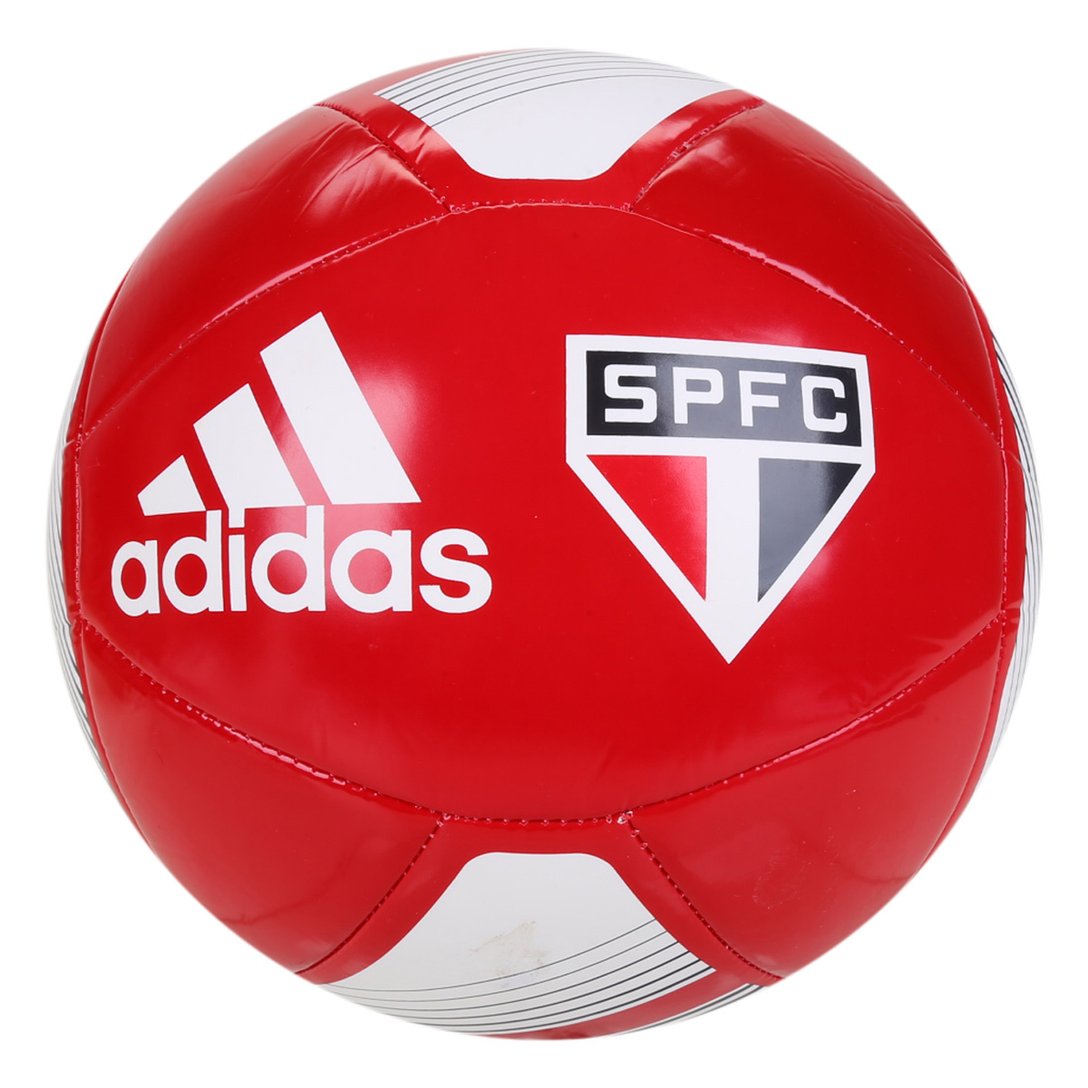 Bola de Futebol Campo Adidas São Paulo Club Vermelho+Branco São Paulo Mania Bola de Futebol Campo Adidas São Paulo Club Vermelho+Branco São Paulo Mania