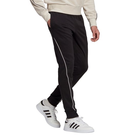 Calça Adidas Favourites Masculina - Preto+Branco