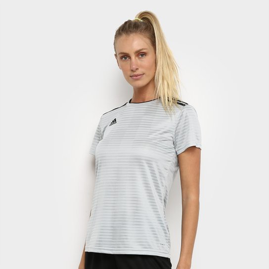 Camisa Adidas Condivo 18 Feminina - Off White+Preto