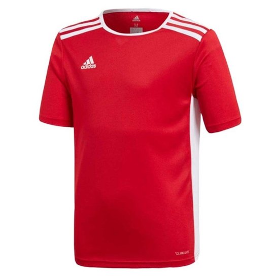 Camisa Infantil Adidas Entrada 18 - Vermelho+Branco