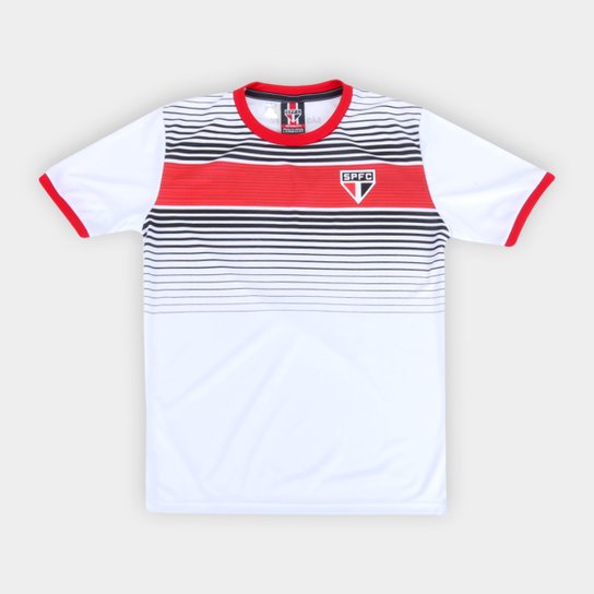 Camisa Infantil São Paulo Label - Branco