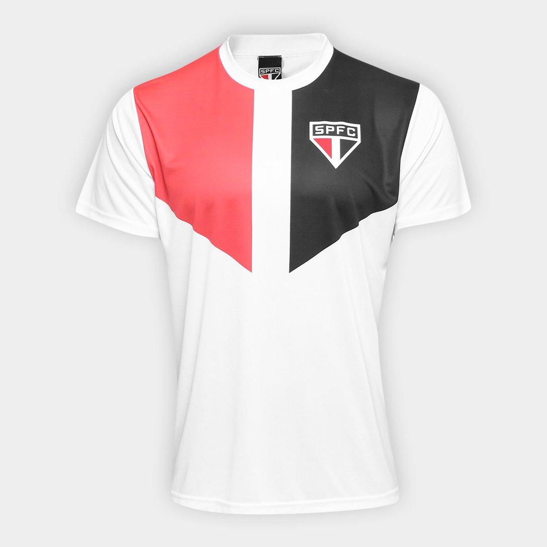 Camisa São Paulo Edição Limitada Masculina Branco+Vermelho São Paulo Mania