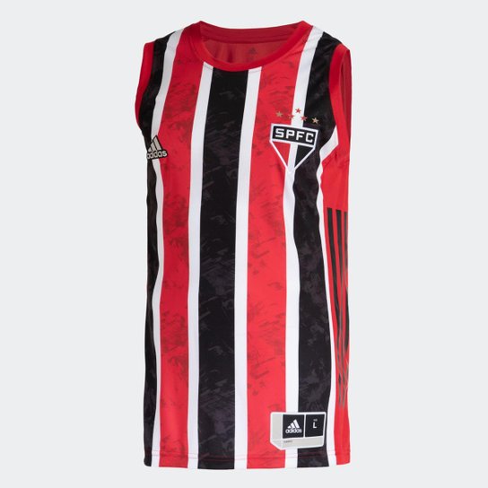 Camisa São Paulo FC 2 Adidas - Preto+Vermelho