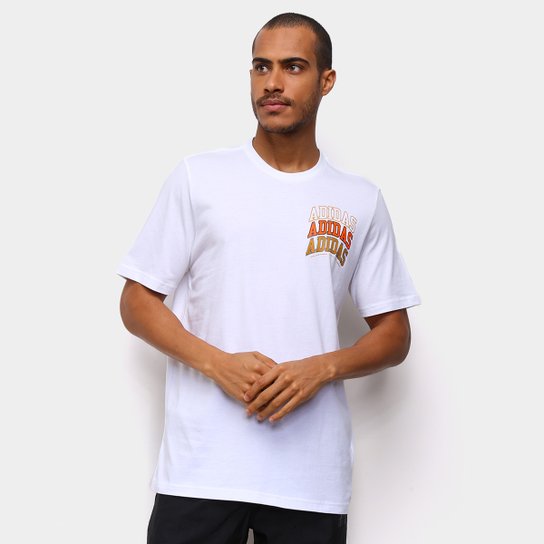 Camiseta Adidas Collegiate SS Masculina - Branco