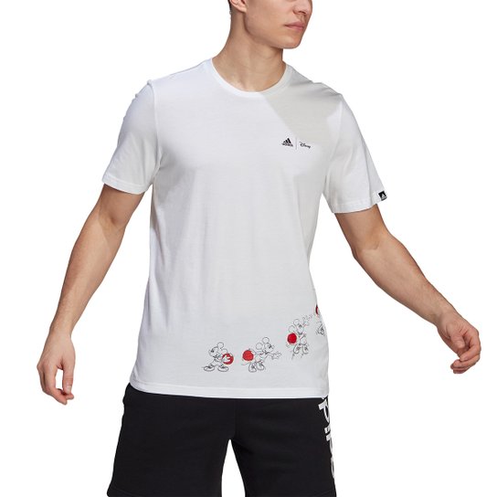 Camiseta Adidas Disney Basket Masculina - Branco
