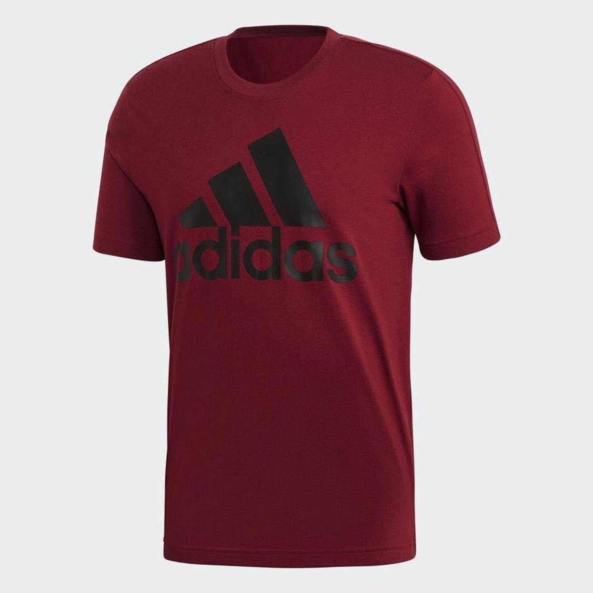 camiseta adidas masculina vermelha