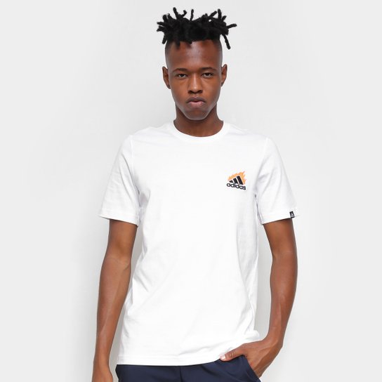 Camiseta Adidas Gráfica Onfire Masculina - Branco