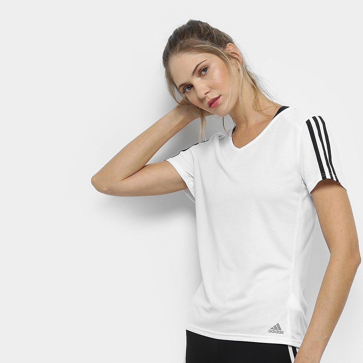 camiseta feminina adidas branca