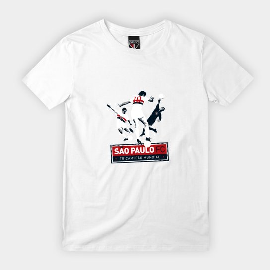 Camiseta Infantil São Paulo Mundial 2005 - Branco