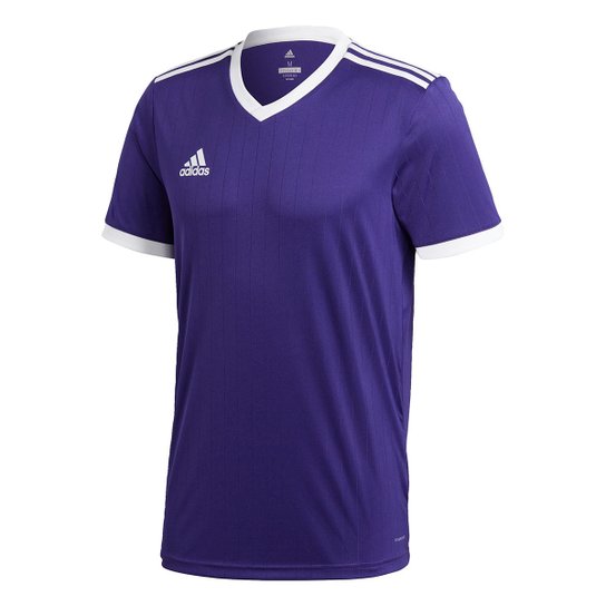 Camiseta Juvenil Adidas Tabela 18 - Roxo+Branco