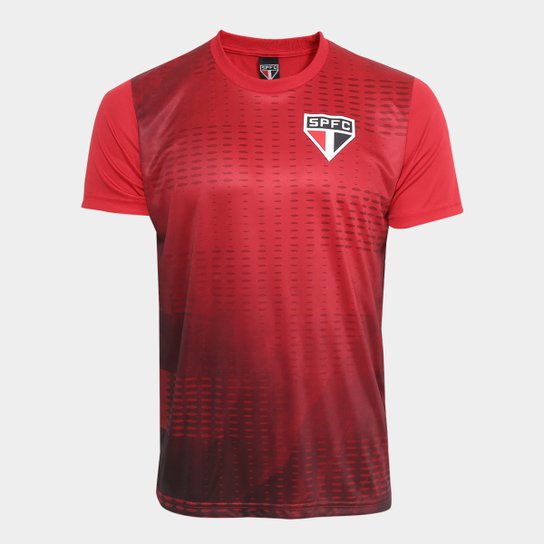 Camiseta São Paulo Bleed Color Masculina - Vermelho