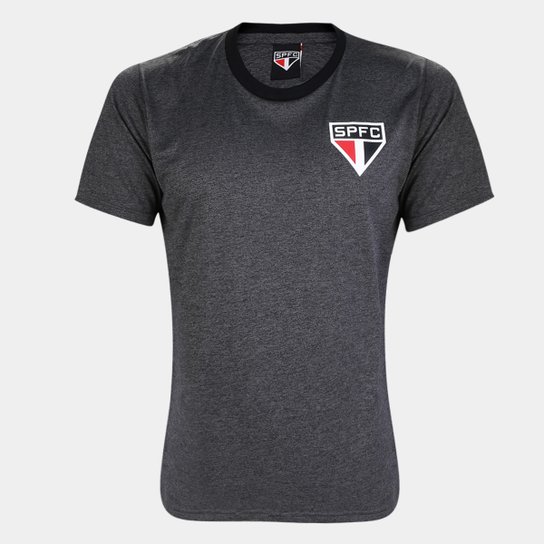 Camiseta São Paulo Elyseo Masculina - Mescla Escuro