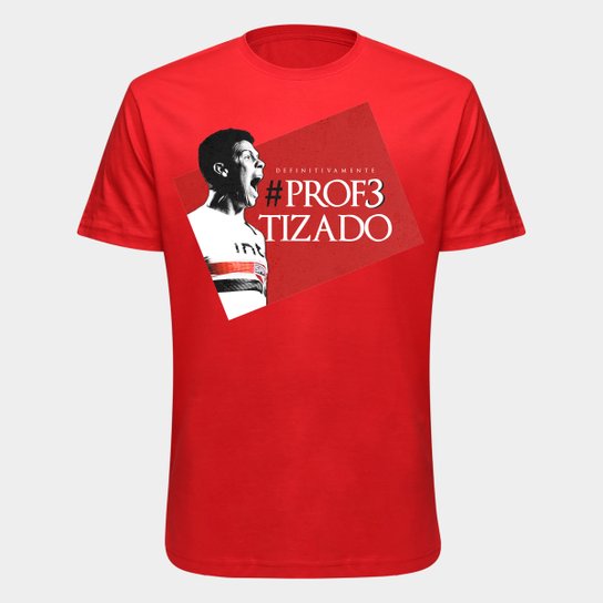 Camiseta São Paulo Hernanes O Profeta - Masculina - Vermelho